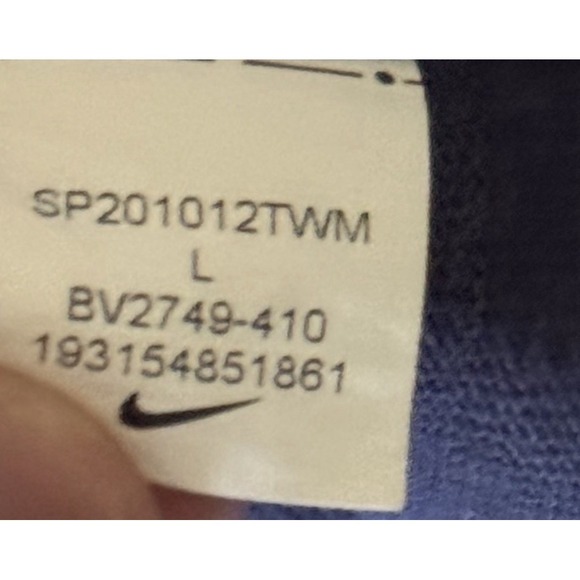 Nike Sportswear Club Fleece Navy Blue Hoodie Mens Sz L Sweatshirt 804346-451 - Picture 5 of 5